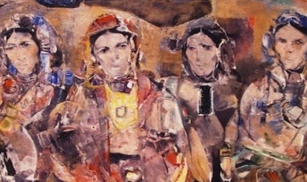 تسليم لوحة فنية لإسياخم إلى المتحف الوطني للفنون الجميلة بالعاصمة