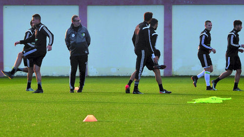 Dernière revue d'effectif avant l'expédition gabonaise