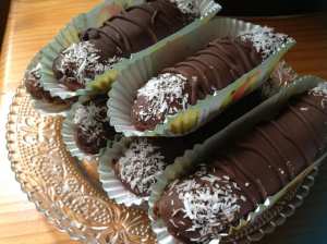 صبيعات بالشوكولا بدون طهي