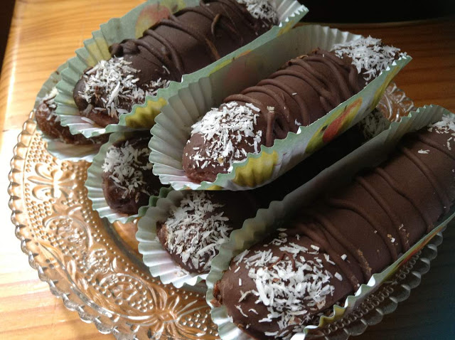 صبيعات بالشوكولا بدون طهي