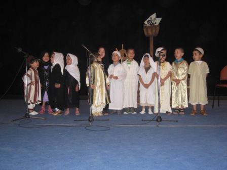 Les élèves de la crèche 'Kasr El Malaika' à la maison de la culture de Sétif