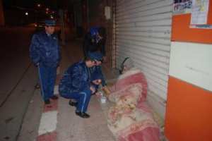 أمن النعامة يتفقد الأشخاص بدون مأوى على مستوى دائرة المشرية