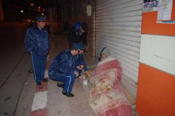 أمن النعامة يتفقد الأشخاص بدون مأوى على مستوى دائرة المشرية