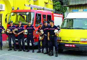 Réception de nouvelles unités de la Protection civile