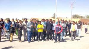 منكوبون ينظمون احتجاجا أمام مقر دائرة جندل في عين الدفلى