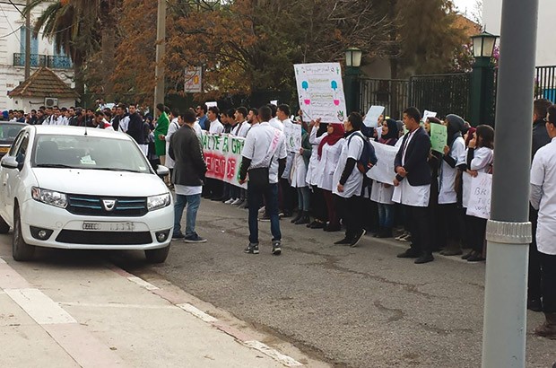 Marche hier des étudiants en pharmacie à Oran
