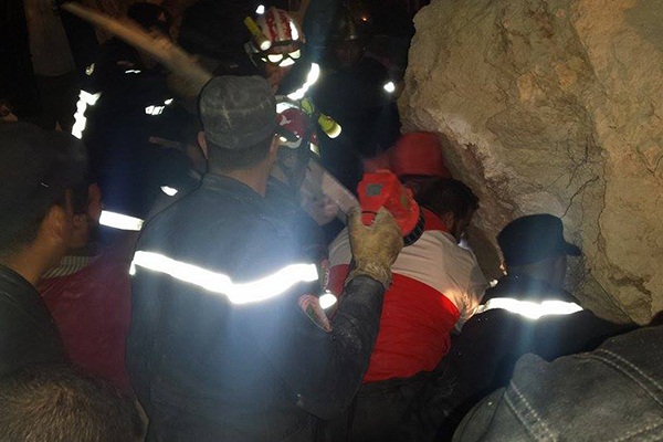 ردم أربعة منازل في انهيار صخري بوهران