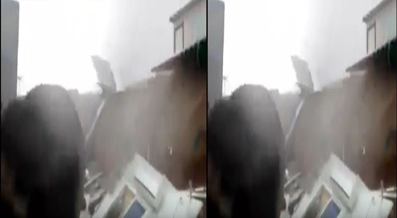 عاصفة مدمرة ترمي الحجر والشجر.. وتتسبب في جرح عامل ببجاية