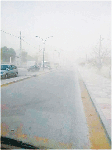 عواصف ترابية تحجب الرؤية وتفرض الإقامة الجبرية جنوب تبسة