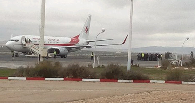 رحلة لطائرة من الحجم الكبير لأول مرة بمطار تبسة