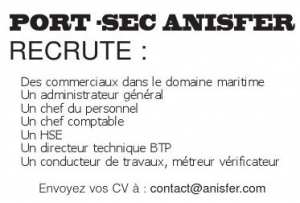إعلان توظيف في الميناء الجاف anisfer فيفري 2017