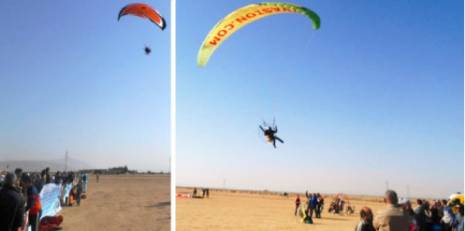 Les mordus d'aviation font le spectacle à Biskra