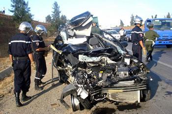 Le taux des accidents de la route baisse de 29%