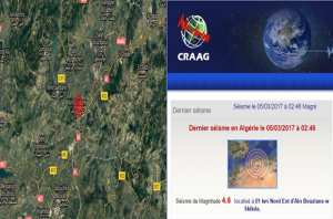 Secousse tellurique de magnitude 4,6 à Skikda