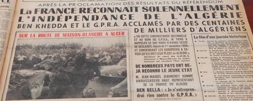 03 جويلية 1962: دخول انتصاري للحكومة المؤقتة للجمهورية الجزائرية إلى الجزائر العاصمة