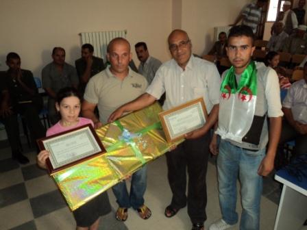 Draa Kébila, lauréats du primaire primés par l'APC