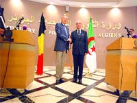 Dans un point de presse avec son homologue belge                                    Medelci souligne la 'qualité