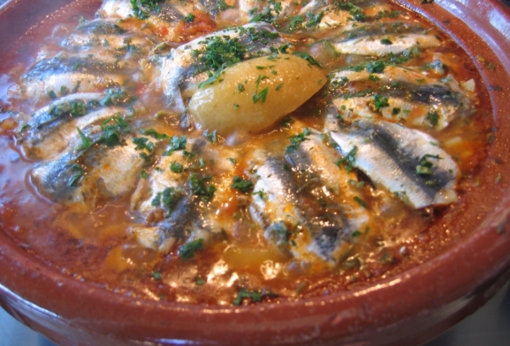 TAJINE DE SARDINES À LA CHERMOULA