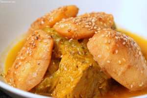 TAJINE DE VEAU AUX COINGS CARAMÉLISÉS