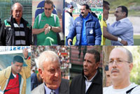 Ligue 1 - 2012/2013 Belhout, Charef, Latrèche, Ifticène, Hadjar, Benyelles, Iaïche, Amrani                                    L'entraîneur local de plus en plus fragilisé