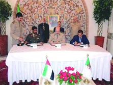 Création de trois sociétés à capitaux mixtes                                    Développement de l'industrie mécanique nationale