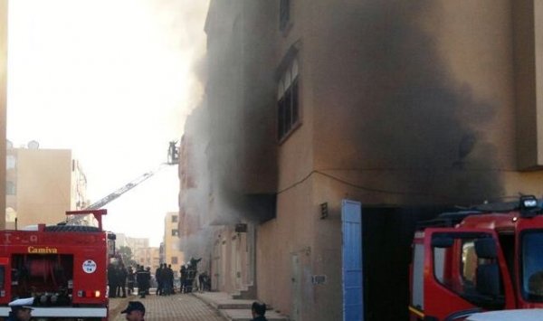 حريق في مركز تجاري بمدينة الجلفة