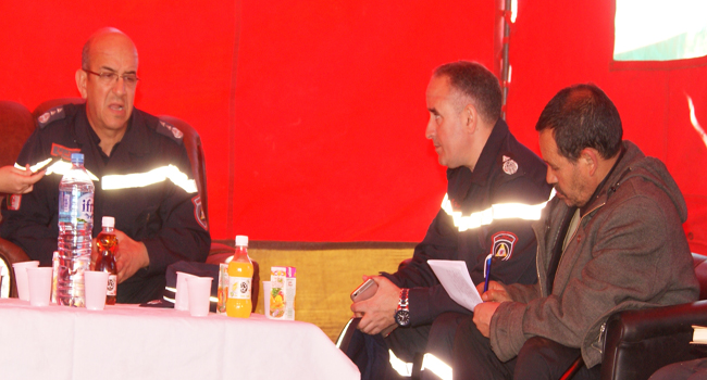 LE DIRECTEUR CENTRAL DE LA PROTECTION CIVILE, KHALEF M'HAMED A REFLEXION