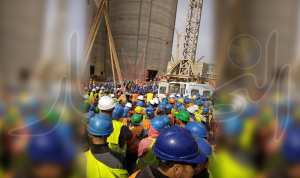 بالفيديو..ارتفاع حصيلة حادث سقوط الرافعة في مصنع الاسمنت بالشلف