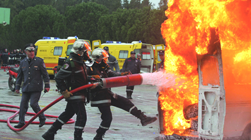 Les soldats du feu et les grands risques