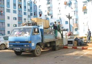 57 familles occupant des chalets relogées