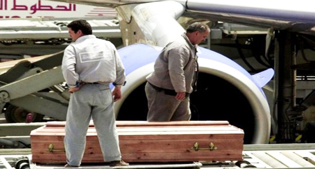 ALGERIENS NECESSITEUX DECEDES A L'ETRANGER