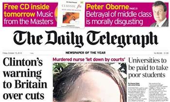 Quand l'humour british perd ses racines                                    LE QUOTIDIEN BRITANNIQUE THE TELEGRAPH PROFANE KASSAMAN