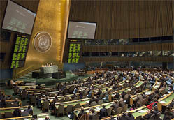 L'Assemblée générale de l'Onu condamne le gouvernement                                    Syrie, Soulèvement sanglant