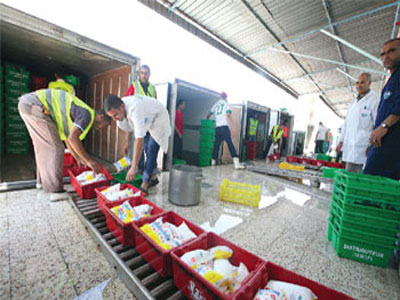 Production de lait pasteurisé