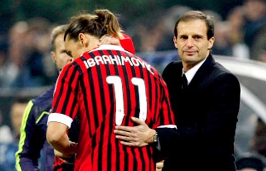 Milan AC : Allegri : «Zlatan croit toujours qu'il est le meilleur»