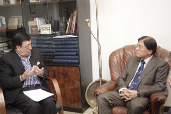 De nouveaux projets pour diversifier la coopération                                    SON EXCELLENCE LIU YUHE, AMBASSADEUR DE CHINE, À L'EXPRESSION