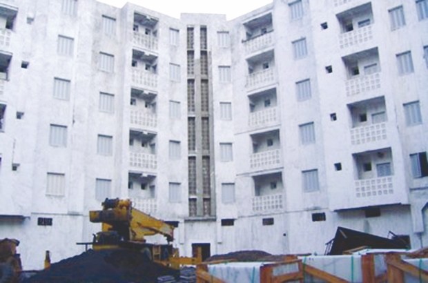 Le chantier à l'arrêt depuis 2007