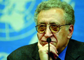 Lakhdar Brahimi parviendra-t-il à arrêter l'autodestruction du pays '                                    Nommé par l'ONU médiateur international pour la Syrie