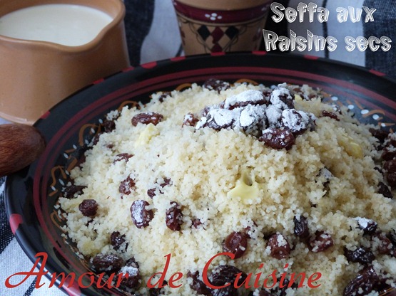Seffa aux raisins secs