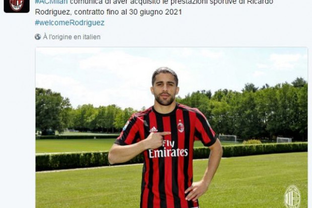 Milan : Ricardo Rodriguez a signé