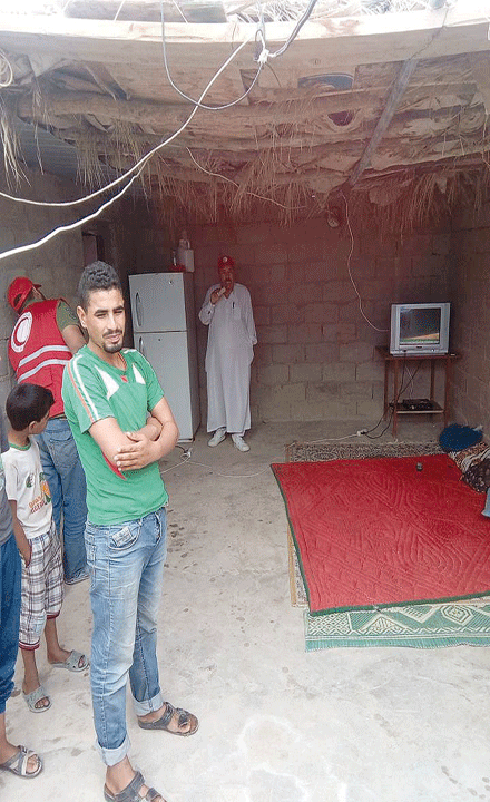 طرود غذائية لعائلات تعيش فقرا مدقعا ببلدية نقرين في تبسة