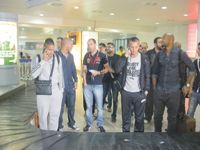 Début hier du stage des Verts                                    Les 'pros