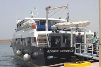 Le bateau taxi rate sa première sortie