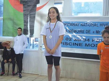 Hadjer, future championne de natation