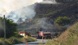 Médéa : Déploiement d'importants moyens contre les incendies