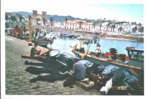 Le remailleur de filets de pêche