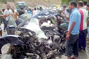 مقتل دركي وإصابة سبعة أشخاص في اصطدام تسلسلي بسعيدة