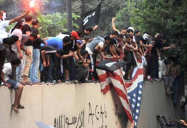 L'accès à l'ambassade US bloqué                                    Egypte, Affrontements au Caire