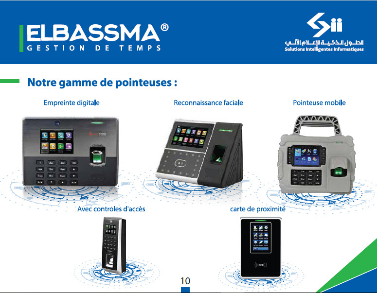 Système de pointage du personnel par pointeuses horaires