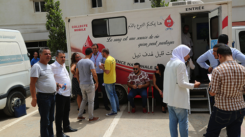 Les employés d'Ooredoo se mobilisent pour une opération de don de sang